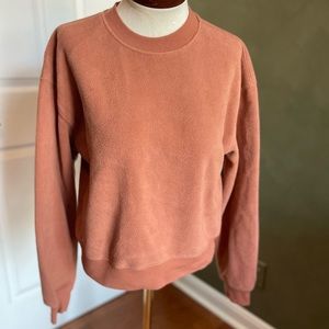 Fabletics crewneck sweatshirt Size S pumpkin spice color